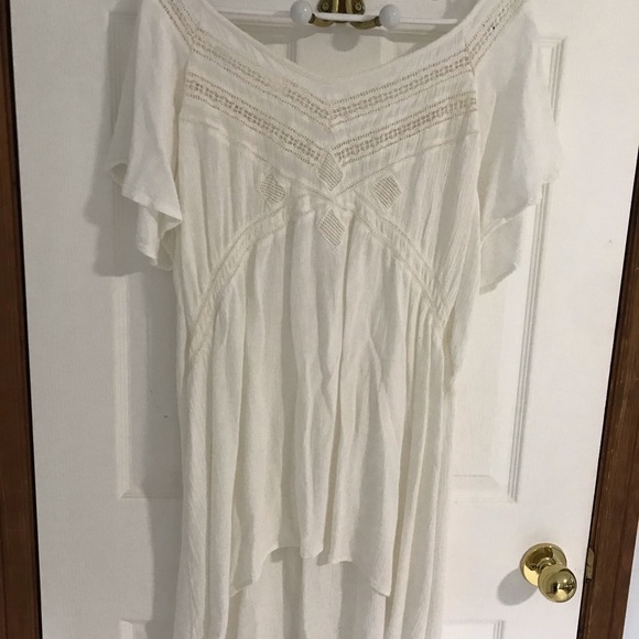 Amuse Flowy White Midi Boho Top - Picture 2 of 9